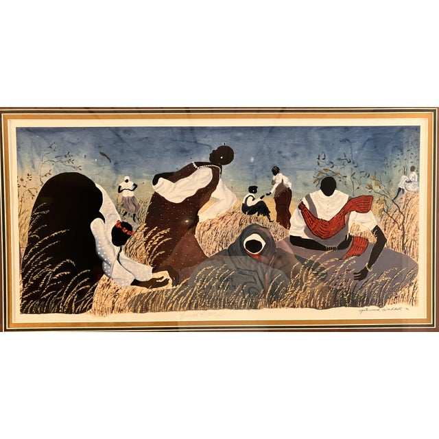 Very nicely framed Waddell print which is hand signed, titled and numbered by artist in pencil. The print is signed in...