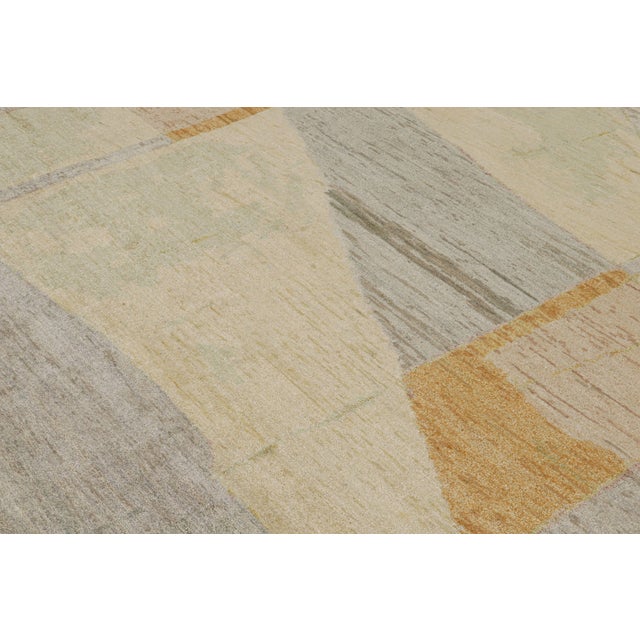 Late 20th Century Rug & Kilim’s Contemporary Abstract Rug With Multicolor Geometric Patterns For Sale - Image 5 of 7