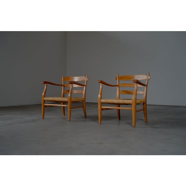 Armchair with Rush Seating, Germany, 1960s For Sale - Image 5 of 13