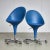 These adjustable swivel chairs from the Bombo collection by Stefano Giovannoni for Magis feature cupped seats made of...