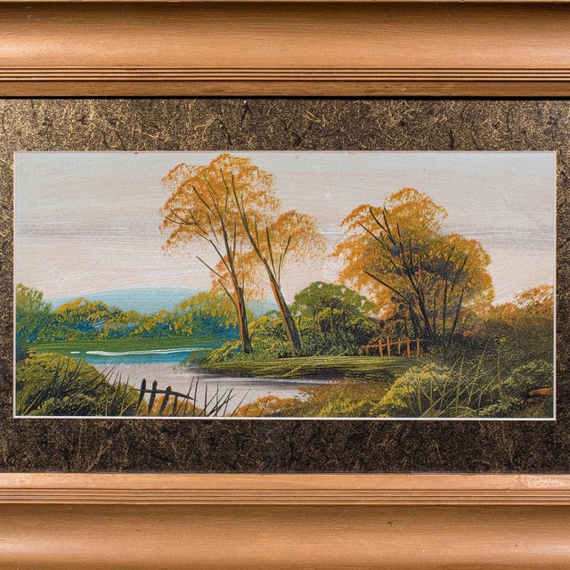 Vintage Framed Landscape Painting, Scottish, Oil on Board, Art, Picture, River For Sale - Image 4 of 11