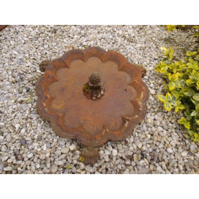 Antique Iron Birdbath, 1890s For Sale - Image 3 of 12
