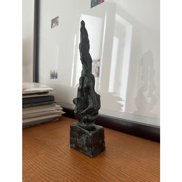 Metal Mid-Century Bronze Abstract Sculpture, 1960s For Sale - Image 7 of 7
