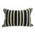 Turkish Hemp Pillow Cushion Natural Beige Black Pillow Cushion Cover 16" x 24" For Sale