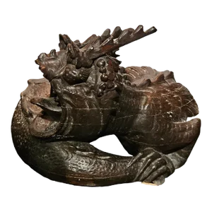 19th Century Continental Carving of a Dragon
