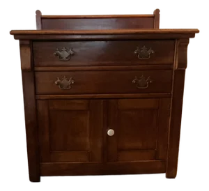 Vintage Wash Stand With Back Splash