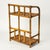 Boho Chic Bent Burnt Bamboo Wall Shelf With Woven Split Wood Platforms Two Tier 1970's For Sale - Image 3 of 8