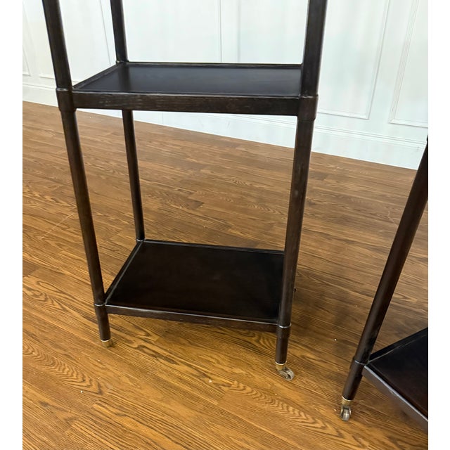 Pair of Matching Etageres From the Thomas O’Brien Collection of Century Furniture For Sale In Atlanta - Image 6 of 17