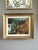 Mid-Century Modern Mid-Century Modern 'Village Courtyard' Vintage Original Landscape Oil Painting, Framed For Sale - Image 3 of 14