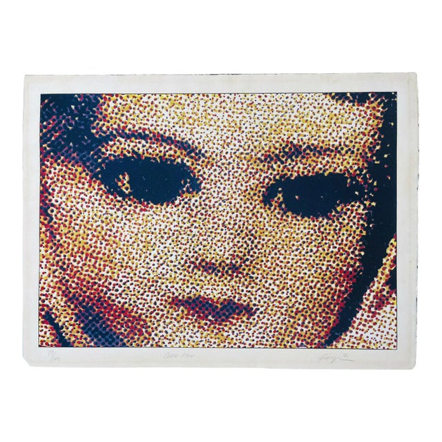 1971 “Corn Maid” Abstract Figurative Lithograph Numbered 19/100 by Michael Knigin For Sale