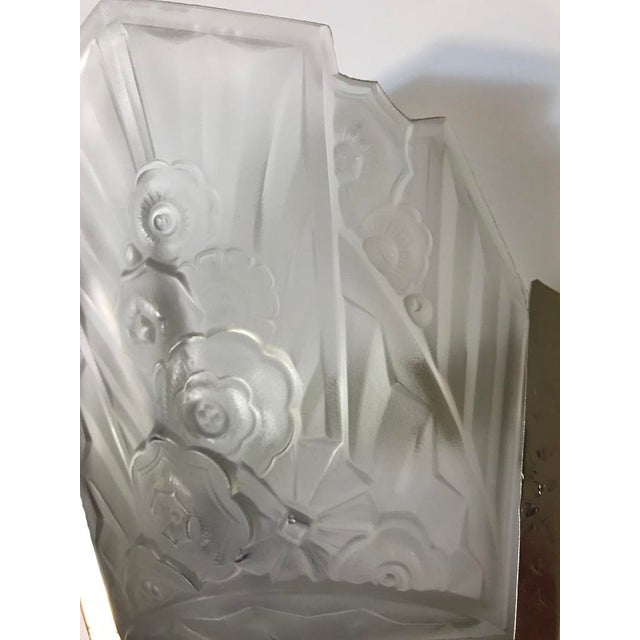 Early 20th Century French Art Deco Sconces Signed by J Robert - a Pair For Sale - Image 5 of 9