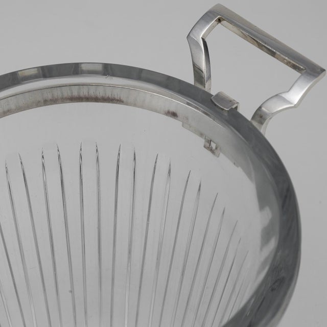 Silver French Silver-Plated & Baccarat Glass Wine Cooler ,1960s For Sale - Image 8 of 14