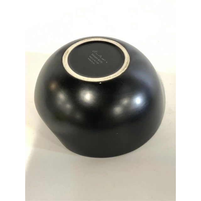 Elsa Peretti Vintage Elsa Peretti for Tiffany & Co. Large Black Terracotta Thumbprint Bowl, Italy, 1970s For Sale - Image 4 of 6