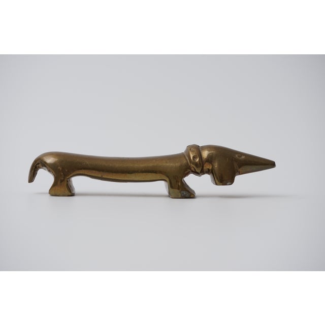 Vintage Brass Dachshund Bottle Opener by Walter Bosse for Herta Baller, 1950s For Sale - Image 4 of 11