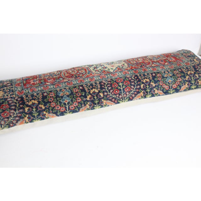 Antique Oriental Handmade Double Knotted Persian Rug Pillow Cover For Sale In Tampa - Image 6 of 11