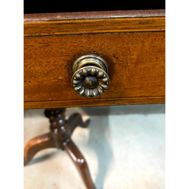 George III Mahogany Inlaid Occasional Side Table With Drawer For Sale - Image 10 of 13