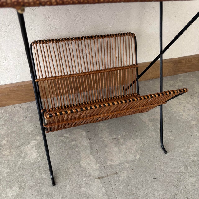 Wicker Coffee Table with Magazine Rack For Sale - Image 5 of 6