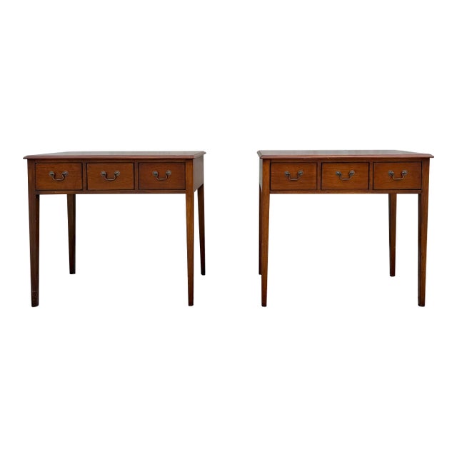 Banks Coldstone Co. Cherry Console Tables (Pair) For Sale