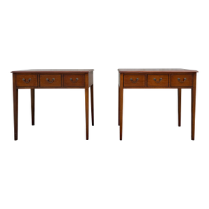Banks Coldstone Co. Cherry Console Tables (Pair)