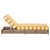 Callan Chaise Lounge, Heather Tan/Yellow Stripe For Sale - Image 11 of 12