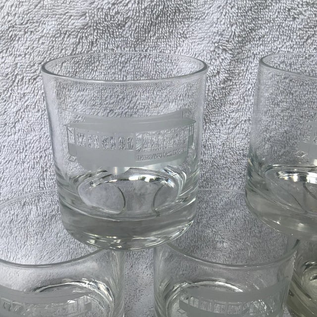 San Francisco Trolley Car Scotch/Whiskey Gasses-Set of 5 For Sale - Image 11 of 13