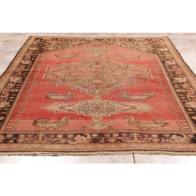 Antique Caucasian Karabakh Rug, 04'02 X 06'01 For Sale - Image 9 of 10