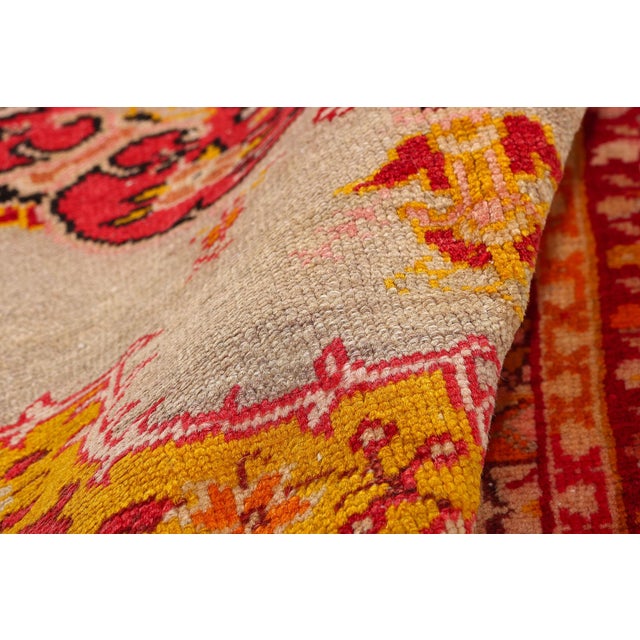 Antique Turkish Oushak Rug, 03'01 X 04'09 For Sale In Dallas - Image 6 of 10