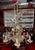 Large Art Nouveau Floral Chandelier in Bronze and Patinated Metal, 1890s For Sale - Image 5 of 6
