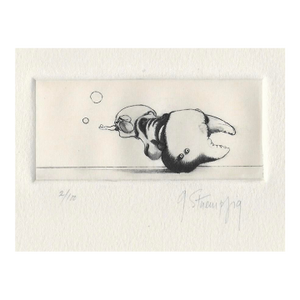 George Stuempfig Surrealist Etching