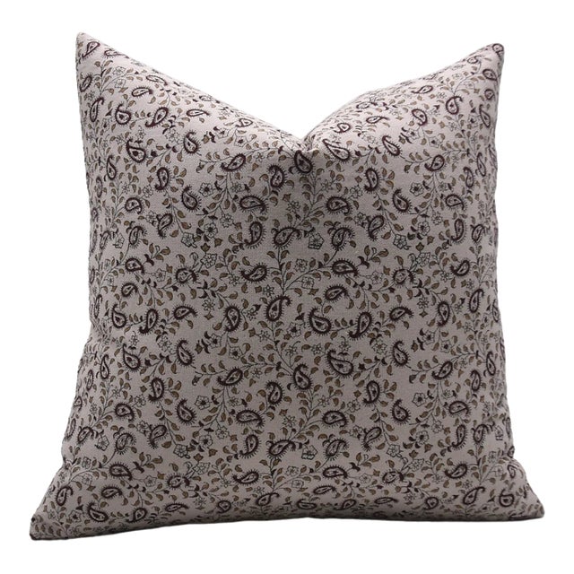Fabdivine Decorative Block Print Cushion Cover 22x22 Inch Duck Canvas-Kari Jaal For Sale