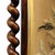 Victorian Barley Twist Rosewood Bead Embroidered Peacock Fireplace Screen C1870 For Sale - Image 4 of 11