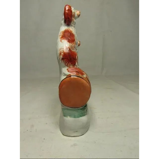 English Antique Staffordshire Spaniel Grouping For Sale - Image 3 of 12