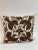 Boho Chic Crewel Work Embroidered Brown Bird Toss Pillow -1 For Sale - Image 3 of 10