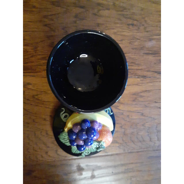 GORGEOUS NEW Fitz & Floyd 5" Lidded Pedestal Fruit Bowl. This stunning Fitz & Floyd 5" lidded pedestal fruit bowl is a...