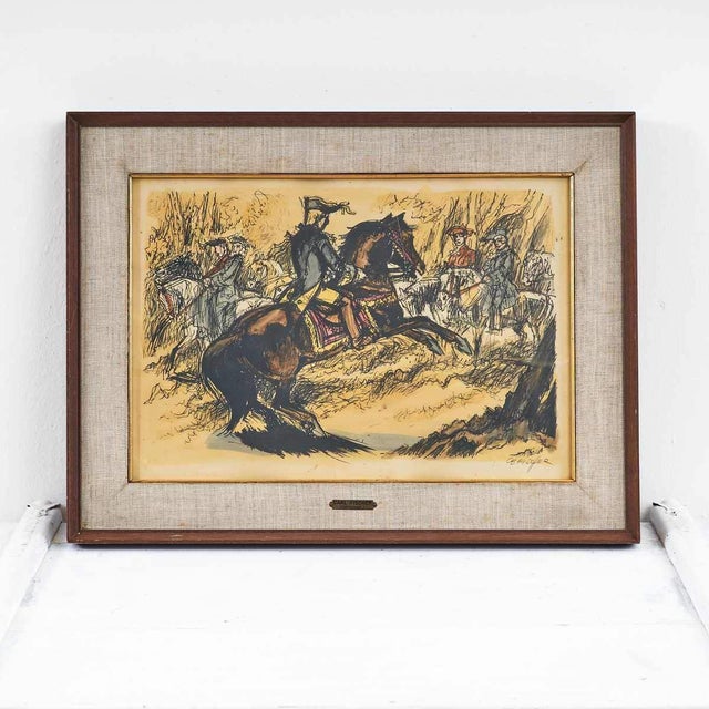 Paper Carl Fischer, Soldier on Horseback, 2000s, Print on Paper, Framed For Sale - Image 7 of 7