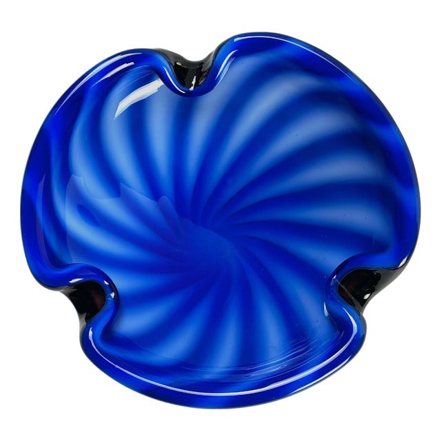Murano Sommerso Glass Bowl by Alfredo Barbini, 1970s For Sale