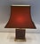 Metal 1970s Mid Century Modern Chinese Wood and Gilt Metal with Pagoda Shade Table Lamps - a Pair For Sale - Image 7 of 12