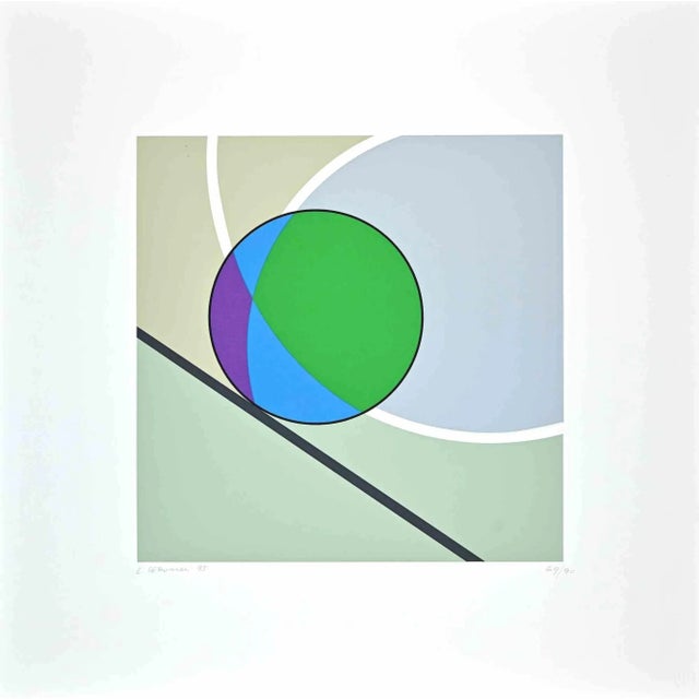 Luigi Veronesi, Sun, Original Screen Print, 1995 For Sale - Image 3 of 3