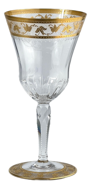 Antique Thistle Crystal Wine Glass from Saint Louis, 1890s