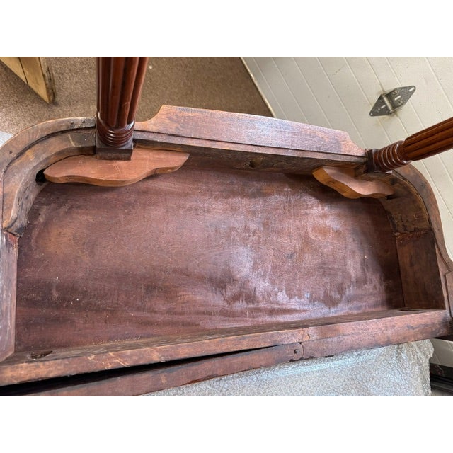 Brown Antique American Early 19th Century Mahogany Sheraton Card or Game Table For Sale - Image 8 of 11