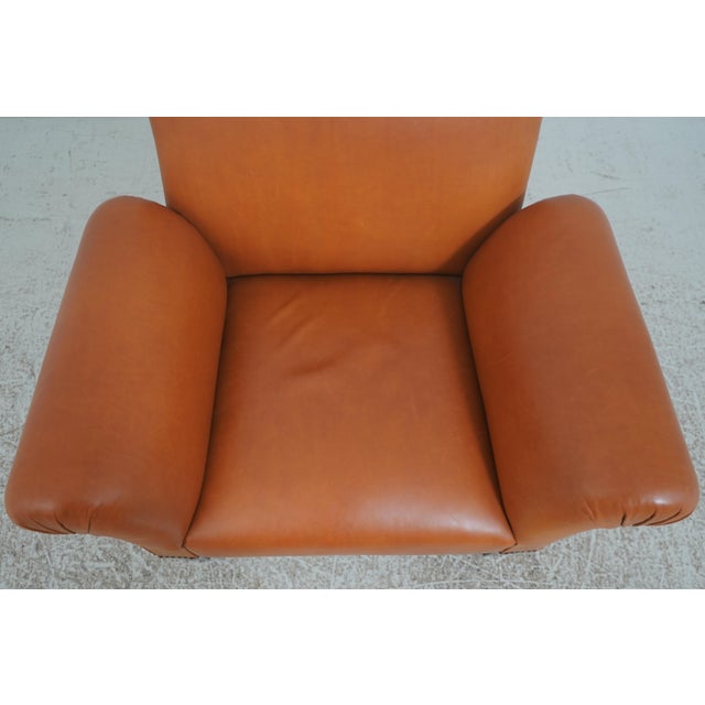 Animal Skin Pair of George Smith Butterfly Leather Club Chairs For Sale - Image 7 of 18