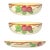 1970s Franciscan “Apple” 3-Piece Dinnerware Serving Hostess Set, Serving Bowl & Relish For Sale