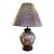 Vintage Chinoiserie Colorful Ceramic Camel Ginger Jar Palm Beach Regency Leopard Shade Table Lamp For Sale