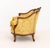 Yellow Louis XV Yellow Silk Damask Upholstered Walnut Bergere For Sale - Image 8 of 11
