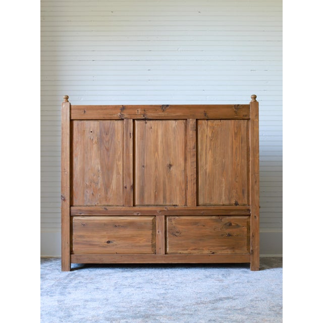 Mid 20th Century Mid 20th Century English Pine Carved Storage Bench For Sale - Image 5 of 17
