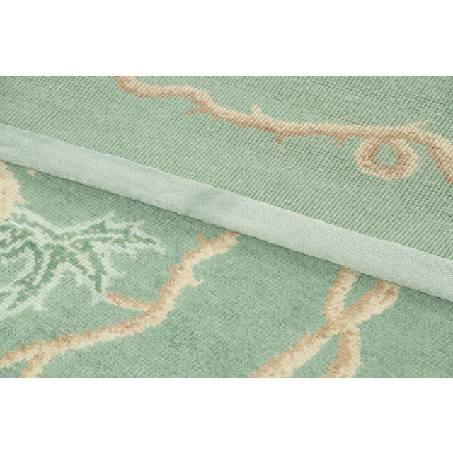 Textile Contemporary Chinese Deco Style Wool Runner by Rug & Kilim, India For Sale - Image 7 of 9