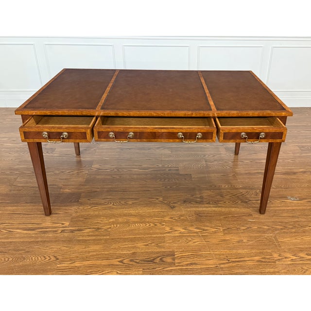 Leighton Hall Furniture Hepplewhite Writing Desk by Leighton Hall - Showroom Sample For Sale - Image 4 of 11