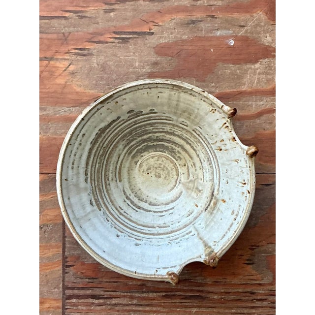 Vintage Boho Studio Pottery Bowl For Sale - Image 4 of 7
