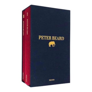 Peter Beard Taschen Slipcovered Sealed Double Set of Books For Sale
