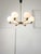 Mid-Century Modern Italian Brass and Opaline Chandelier For Sale - Image 12 of 16